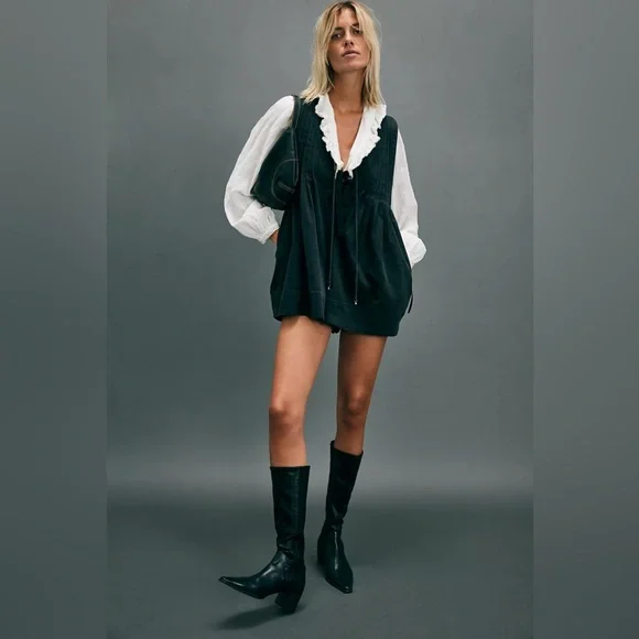 Free People Bow Babe Blouse NWOT - Picture 4 of 8